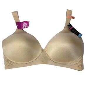 Bali Comfort Revolution Wireless Bra Nude 3XL Wirefree Support Full Coverage NWT